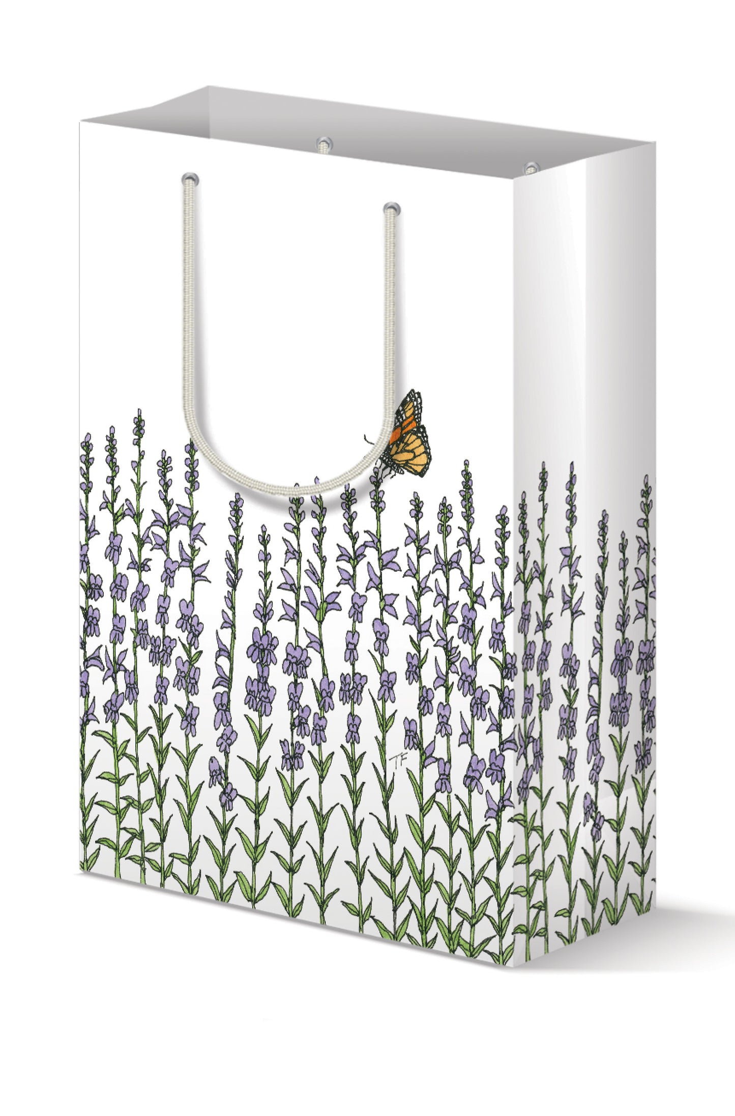 BGBT 021 Gift Bag Penstemon Strictus and Monarch Butterfly