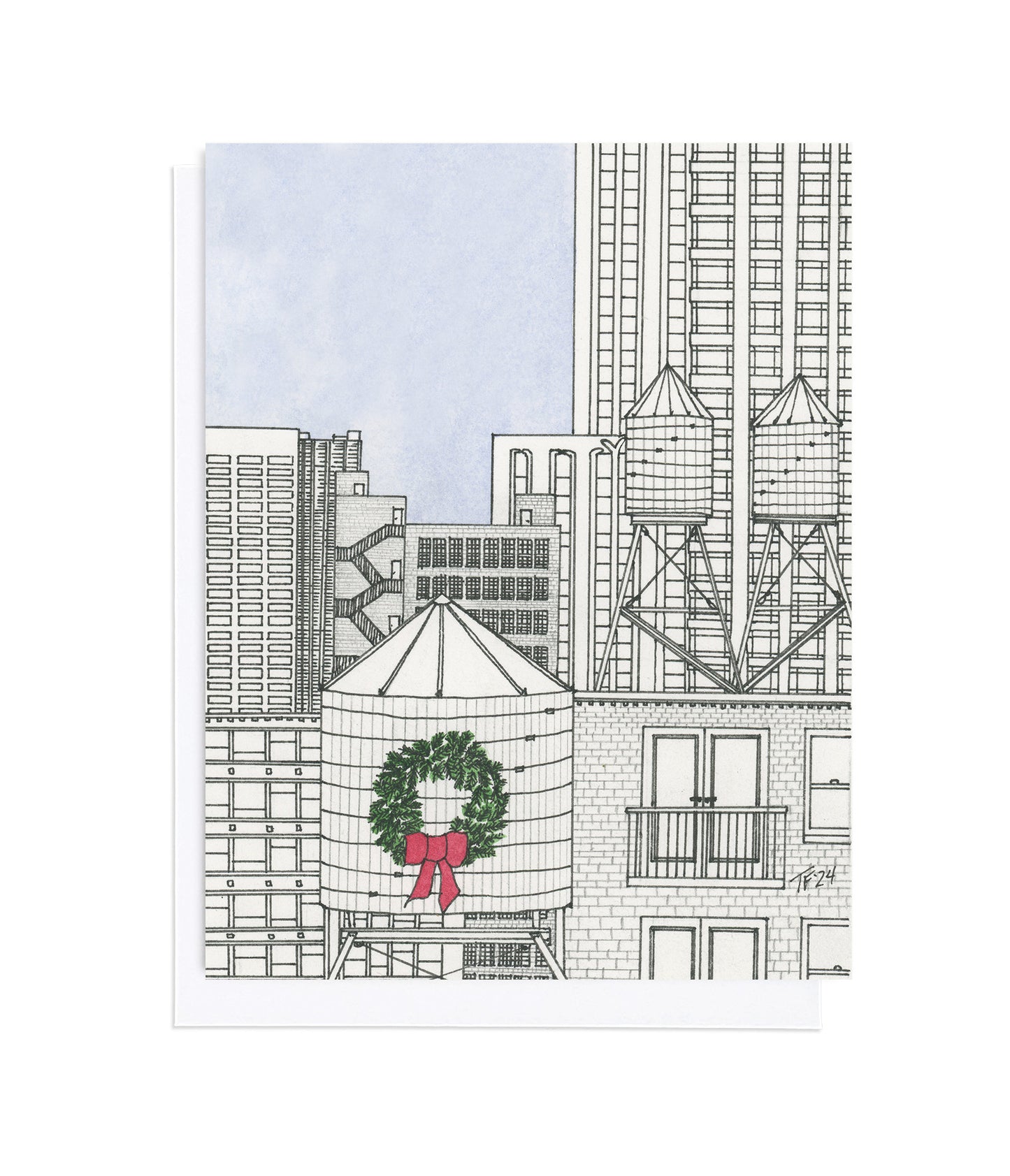 CS 016 New York City Water Towers at Christmas