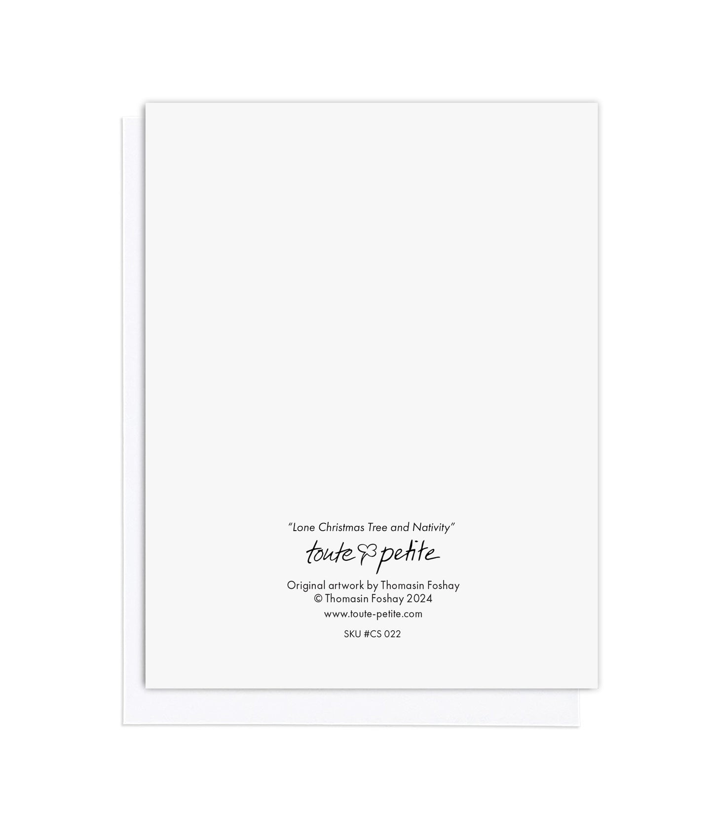 CS 022 - Lone Christmas Tree and Nativity