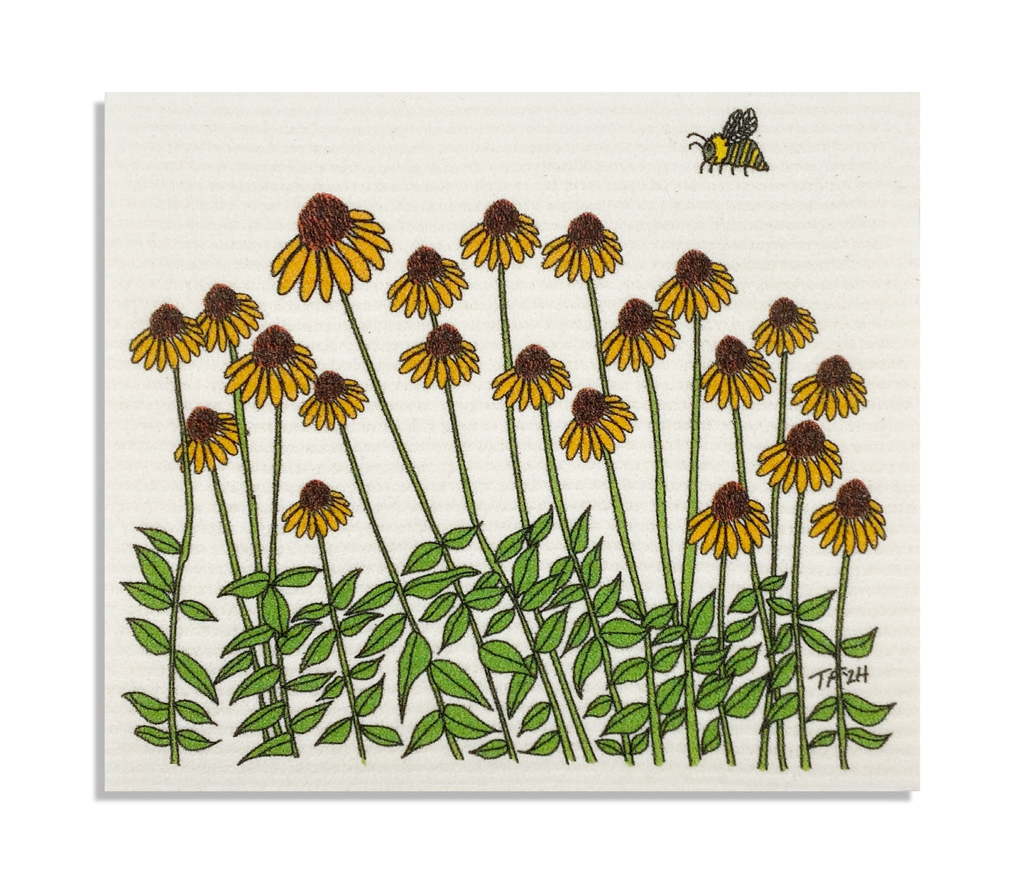 DCBT - 022 Swedish Dish Cloth Echinacea
