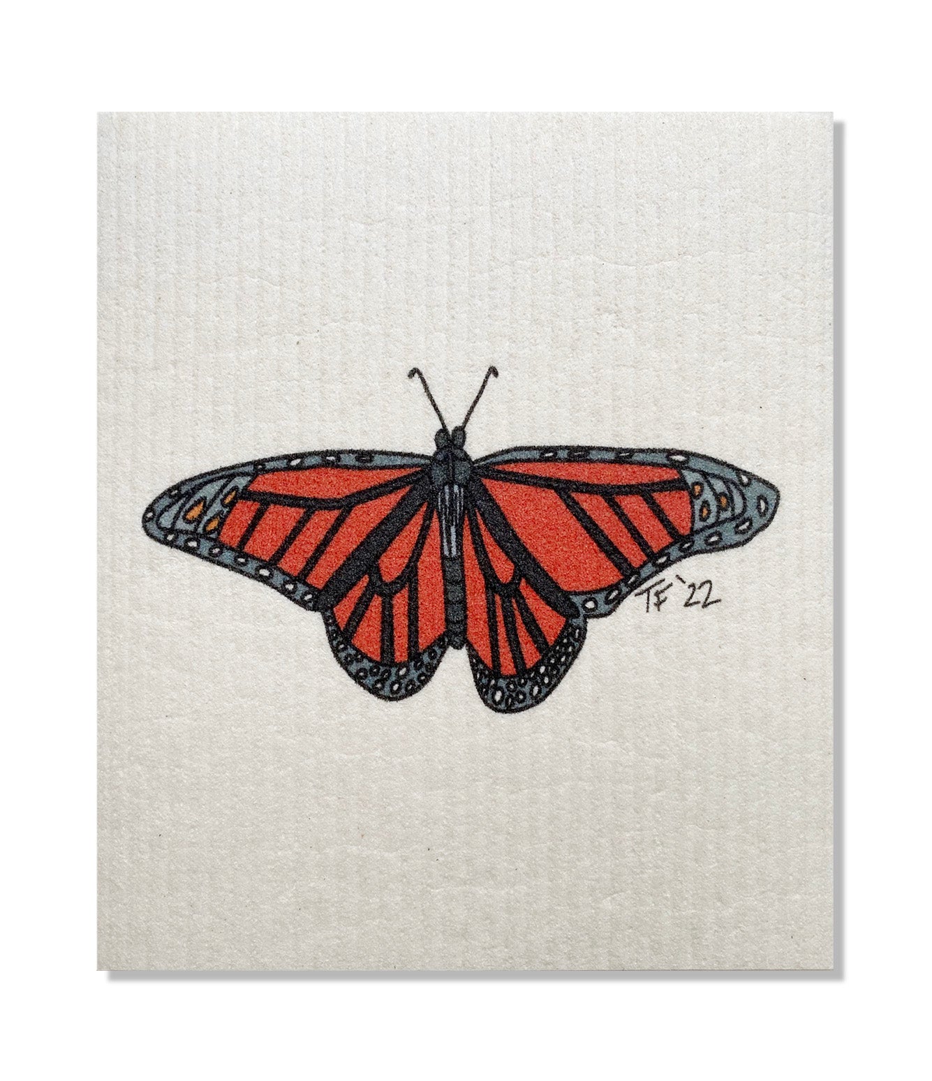 DCGW 004 - Swedish Dish Cloth Monarch Butterfly