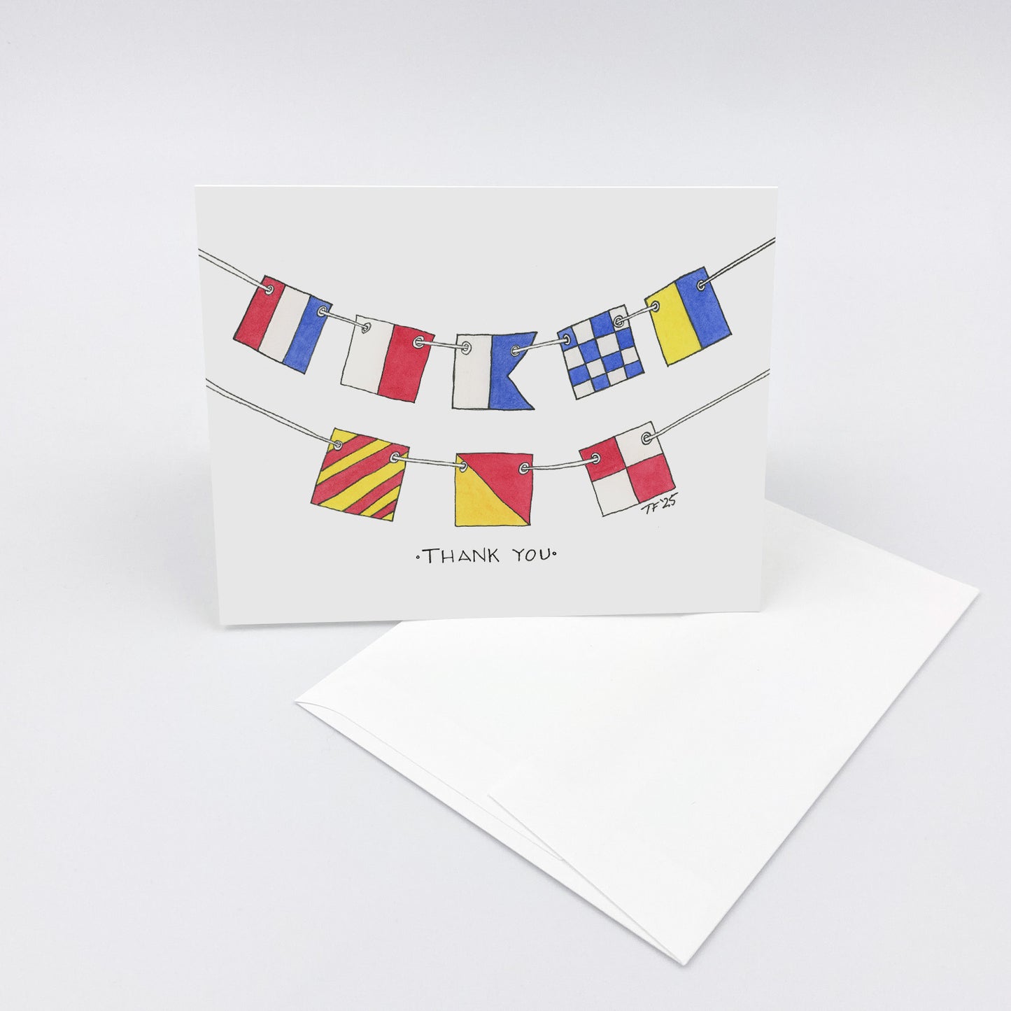 OC 020 Thank you in Nautical Flags