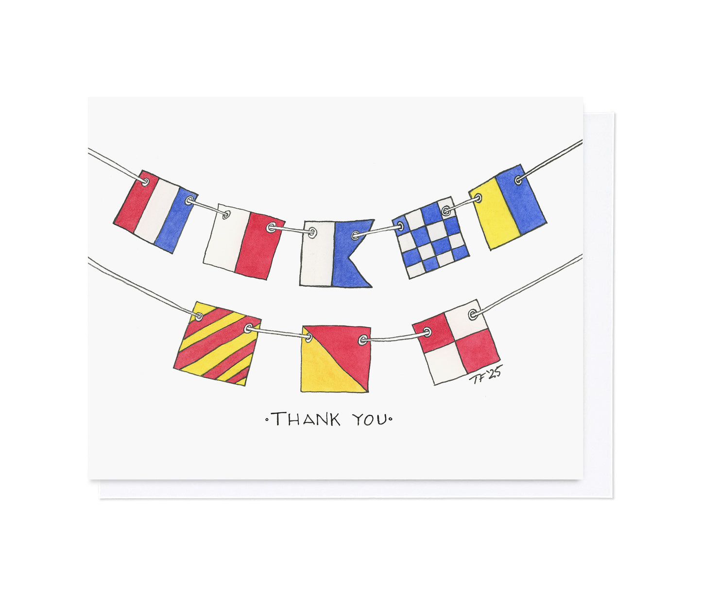 OC 020 Thank you in Nautical Flags