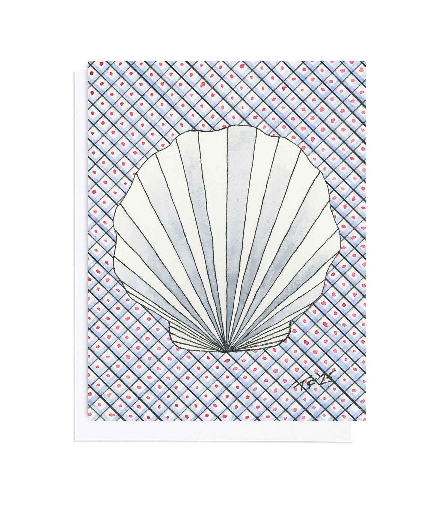 OC 016 Scallop Shell on Grid