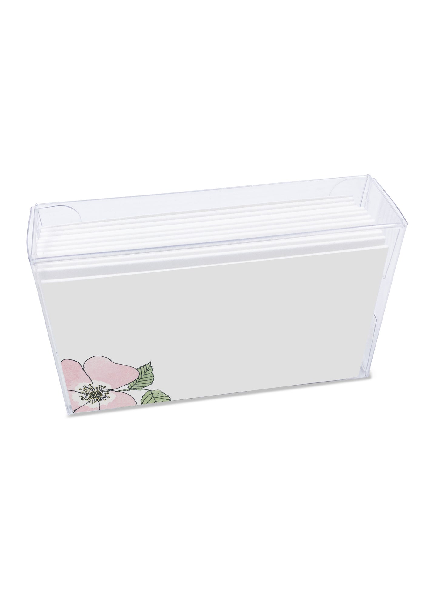 PCSB 002 Sweet Briar Rose Tented Place Card - Set Of 12