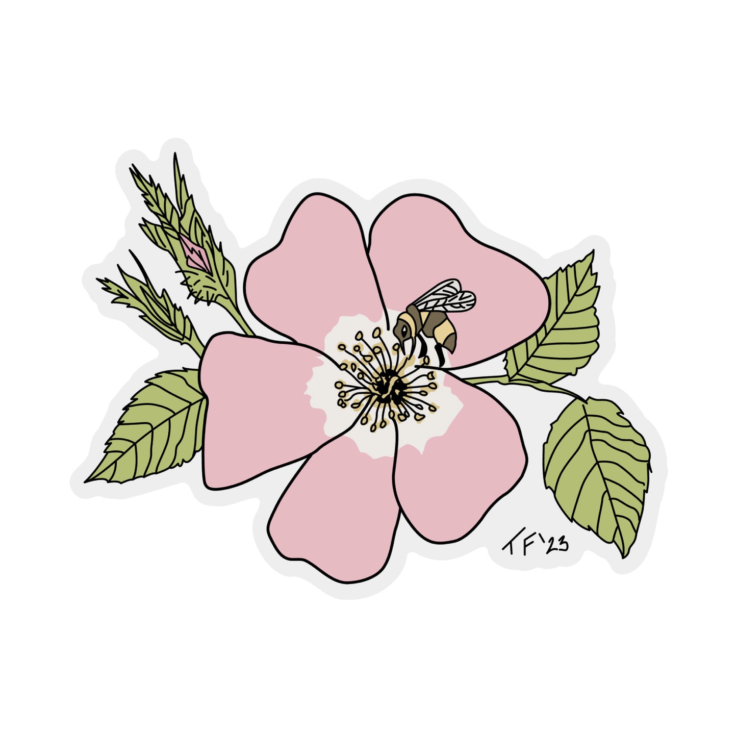 STSB - 002 Sticker Sweet Briar Rose