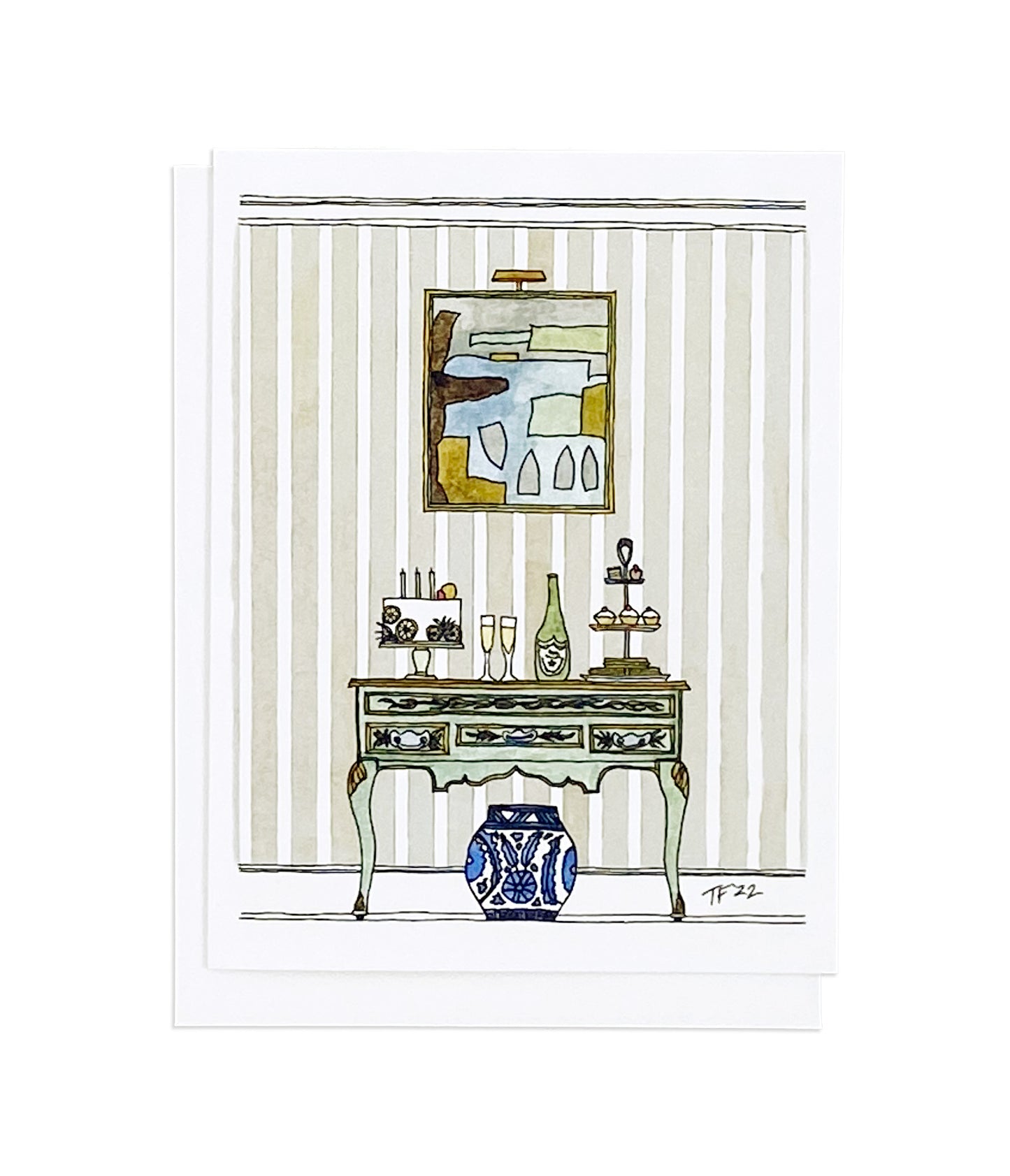 Champagne for Two, Birthday or Anniversary Card