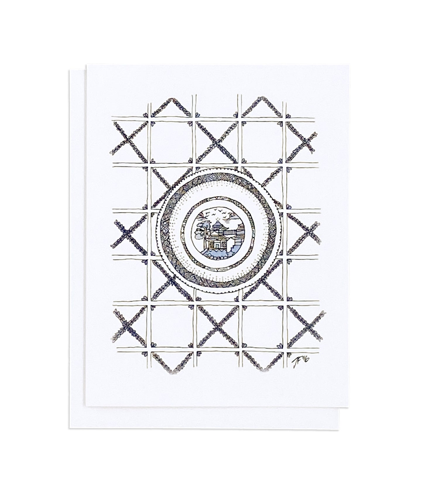 EV 002 - Phyllis's Delft Blue Plate