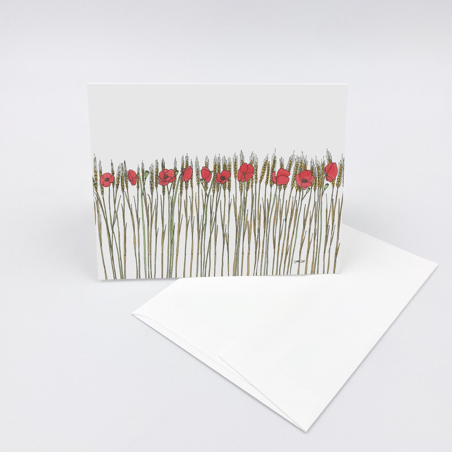 BT 024 Poppies and Wheat Landscape