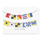 OC 019 Block Island in Nautical Flags