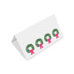 PCCS 018 Christmas Wreath Tented Place Card - Set Of 12