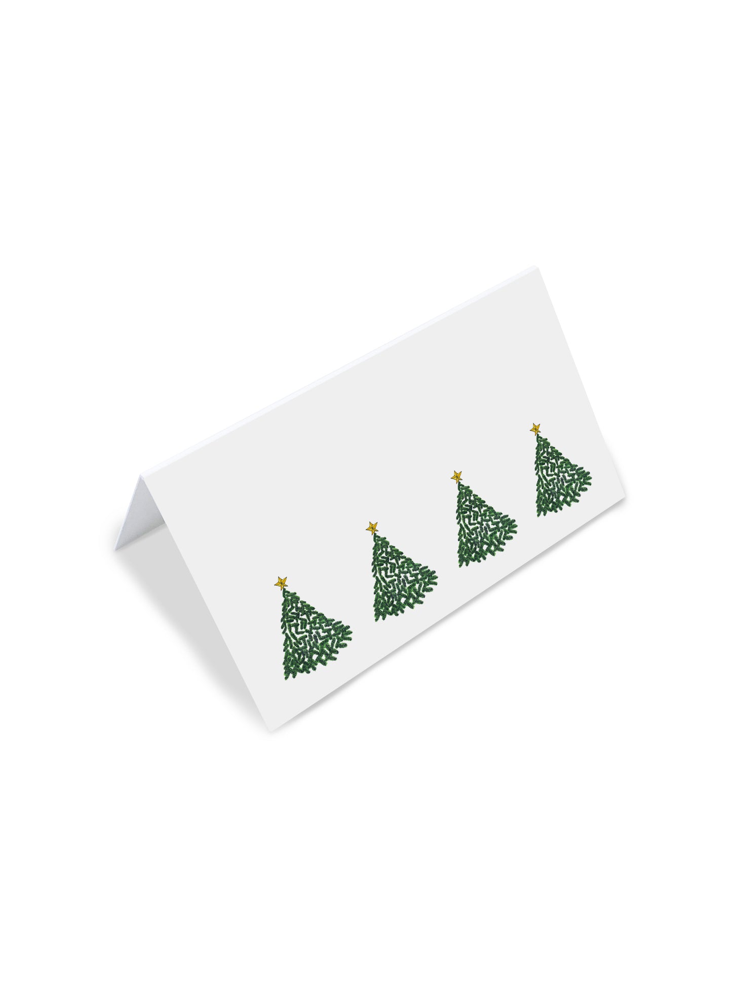 PCCS 020 Lonesome Christmas Tree Tented Place Card - Set Of 12