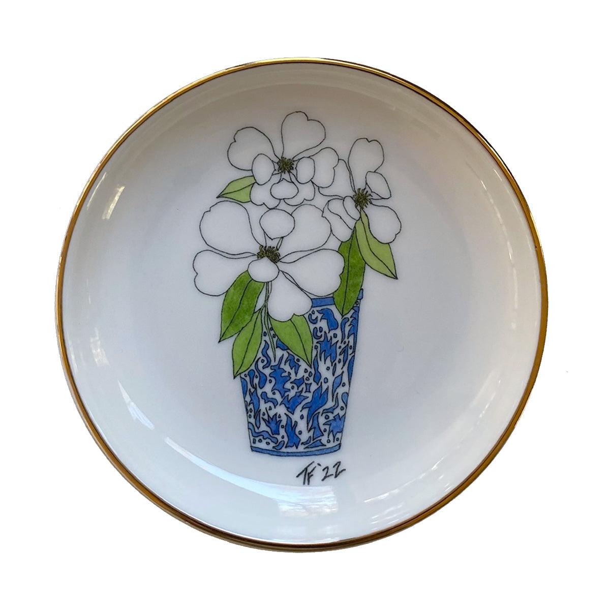 Markel Rdbt RDBT 001 - Magnolia Flowers Ring Dish – Toute-Petite