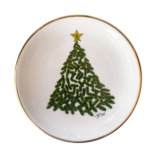 RDCS 020 Lone Christmas Tree Ring Dish