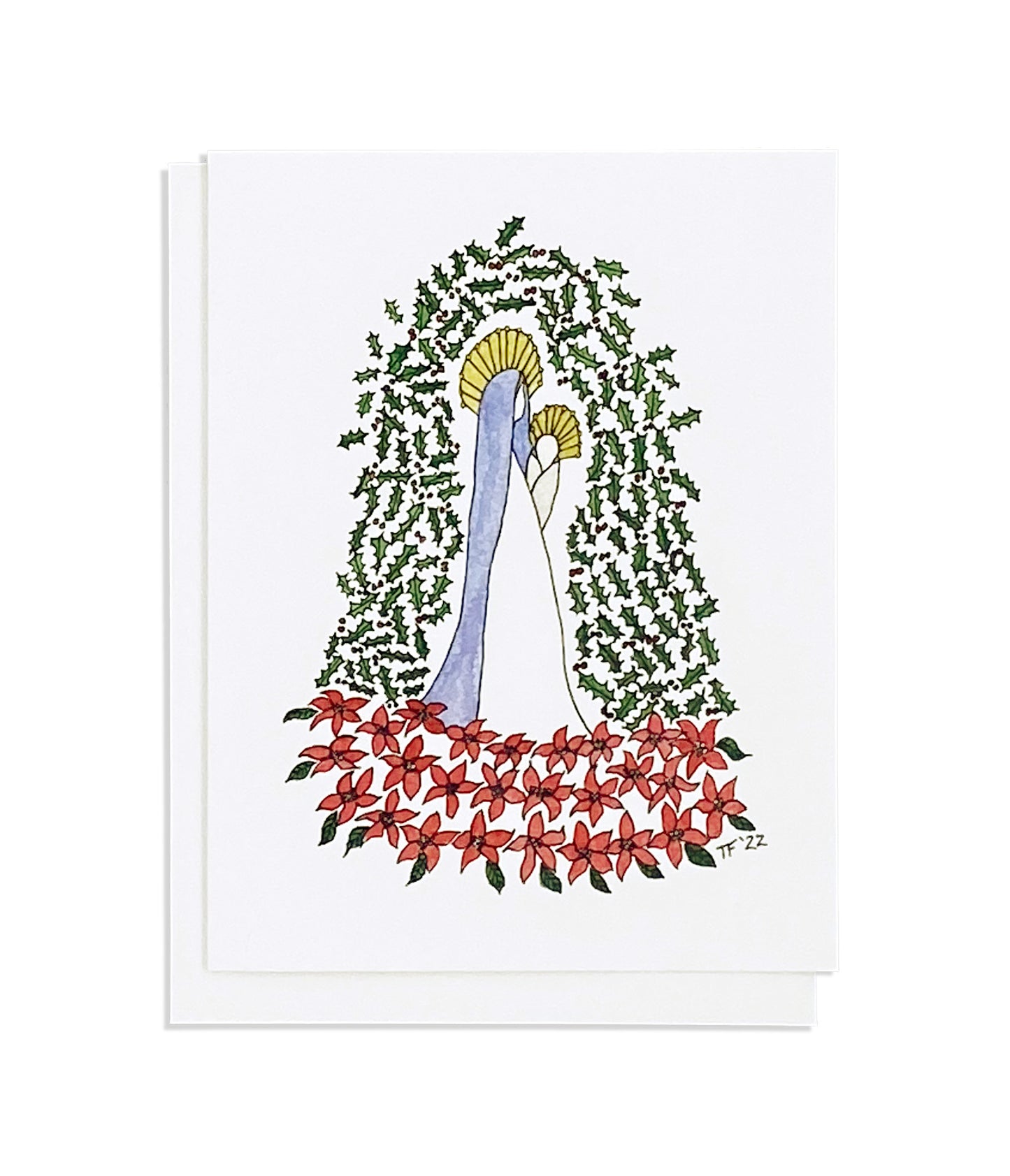 CS 007 - Virgin and Child with Holly and Poinsettias